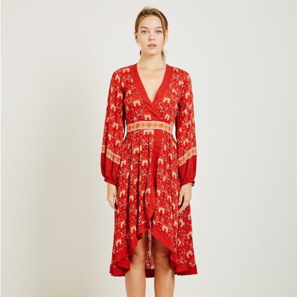 S spell jewel soirée midi dress